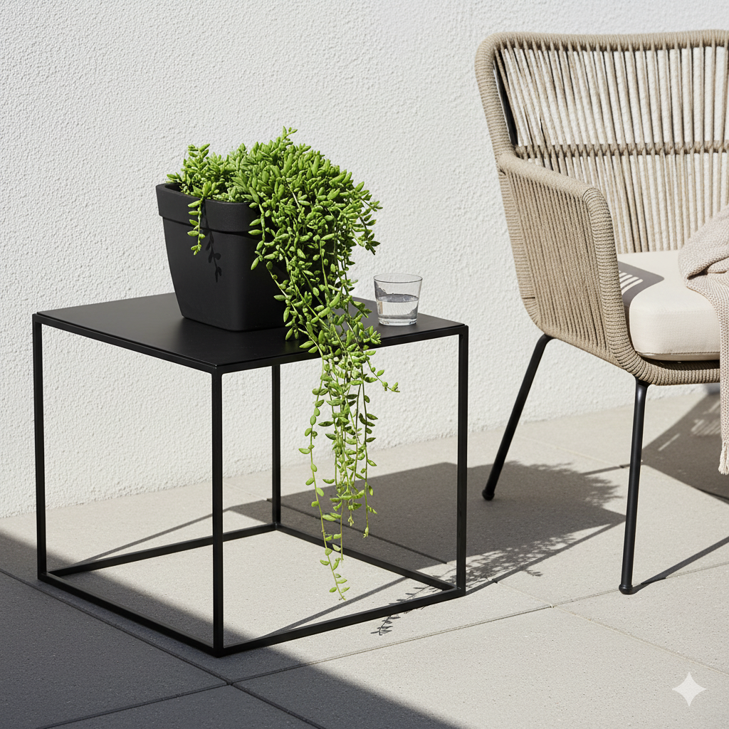 MACETA "ROMANO" 54 X 54 X 45CM. GRAFITO OSCURO