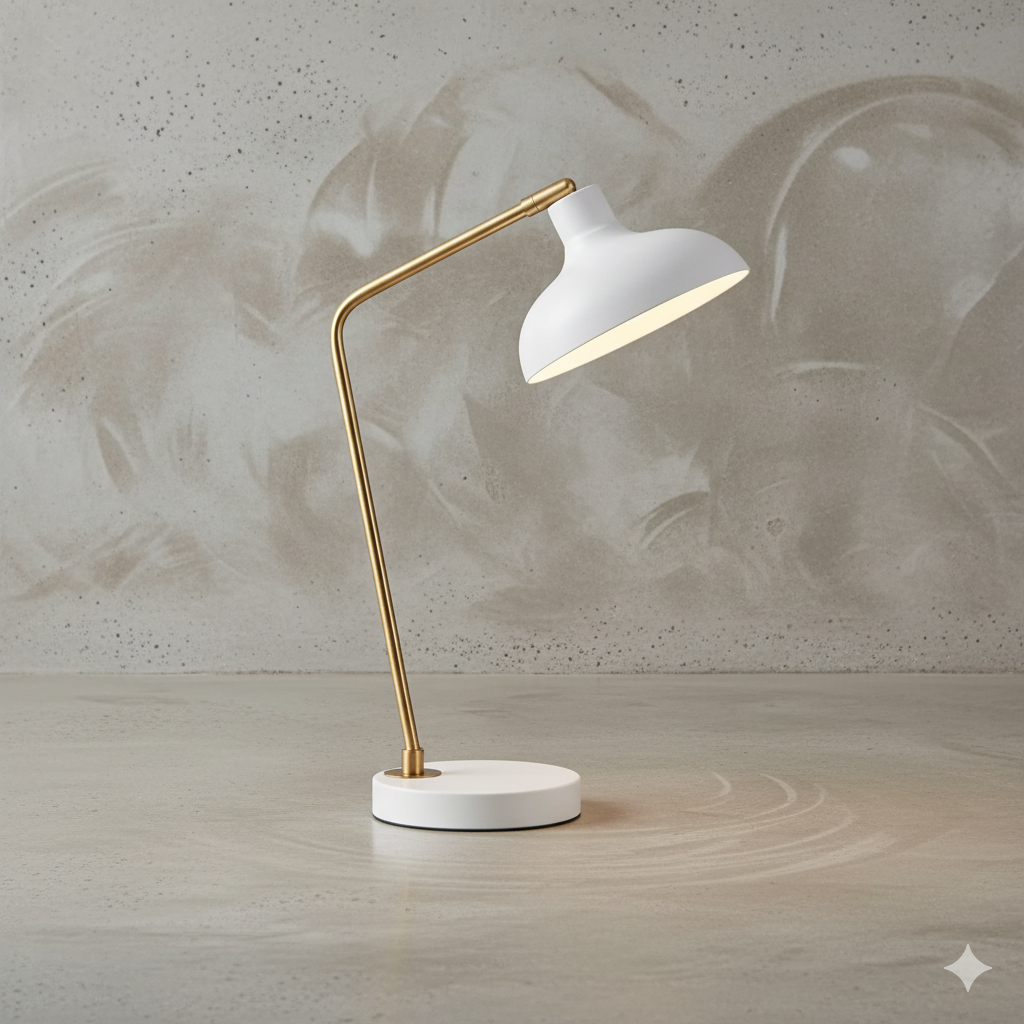 Artefacto decorativo de mesa Arkansas en color blanco