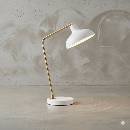 Artefacto decorativo de mesa Arkansas en color blanco