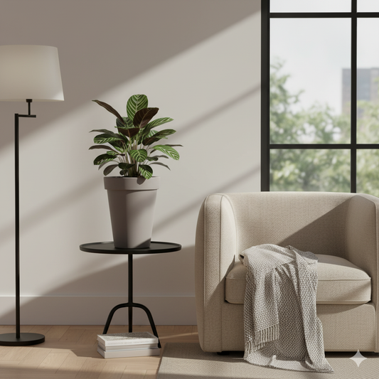 MACETA "GIPSY" Ø65 X 90CM. SIMIL CEMENTO