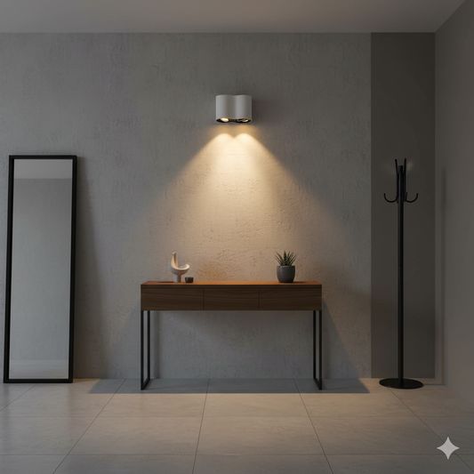 ARTEFACTO LUX BARI Downlight Redondo Doble en color blanco