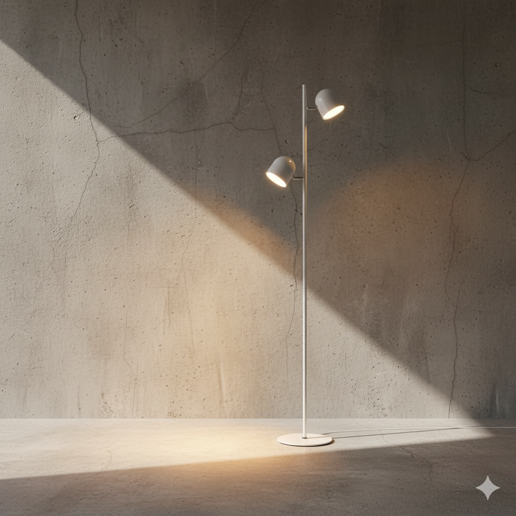 ARTEFACTO DECORATIVO DE PIE MONACO - BLANCO