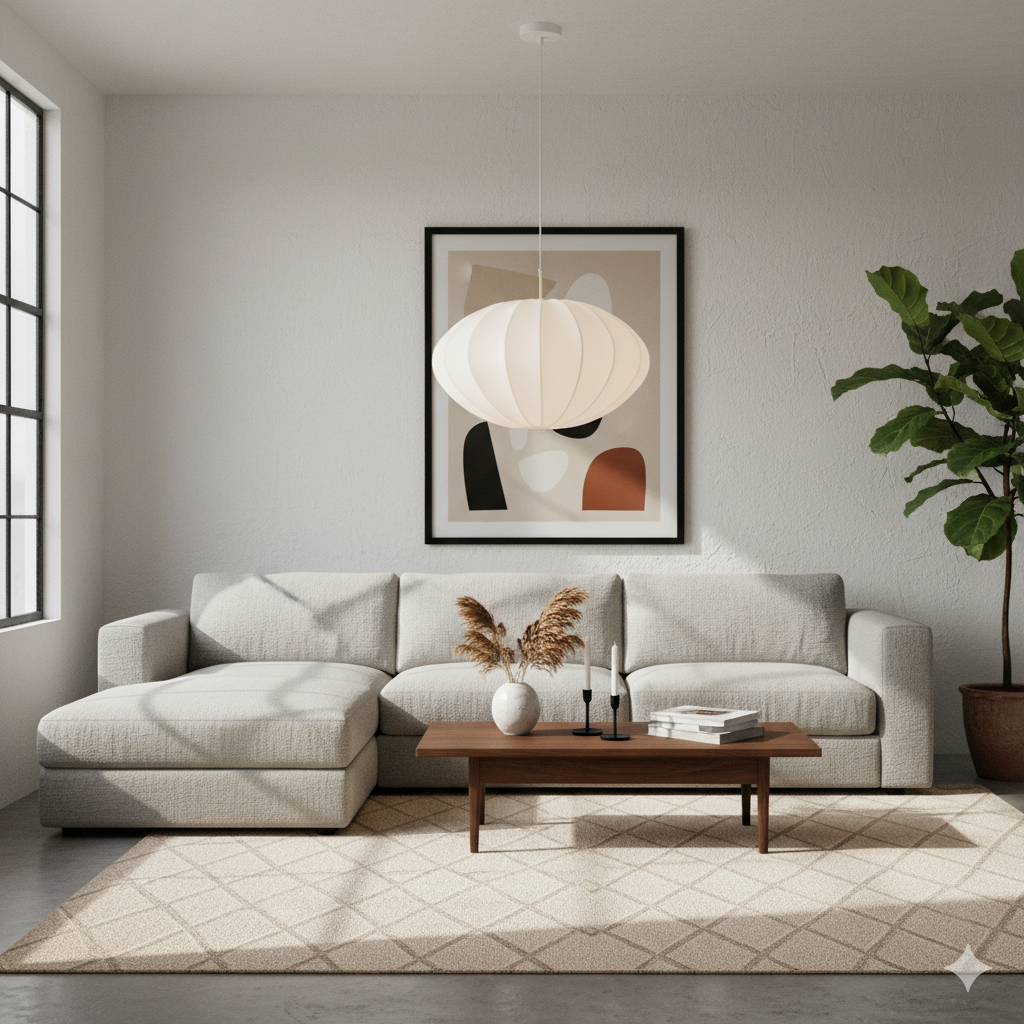 ARTEFACTO COLGANTE DECORATIVO LUVO BIG - BLANCO