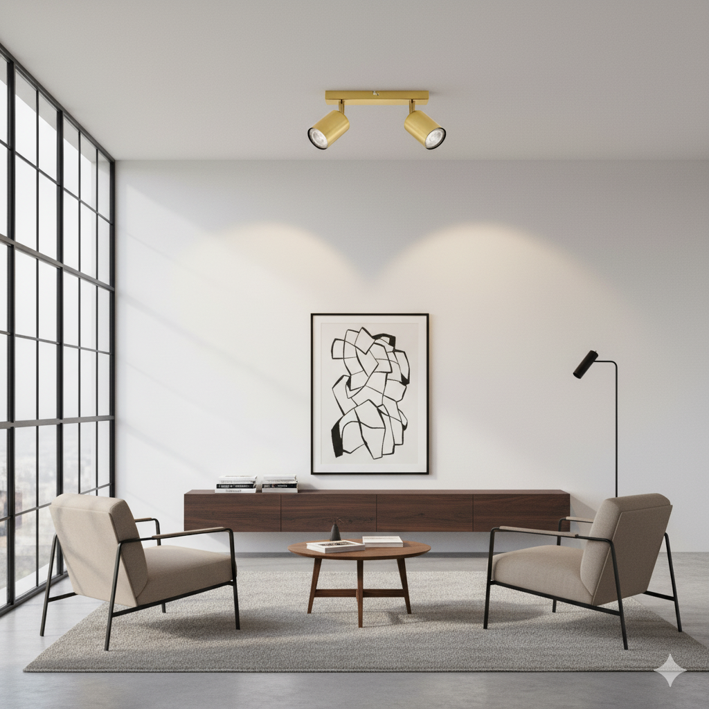 ARTEFACTO LETICIA ADOSAR ORIENTABLE (X2) - BRASS