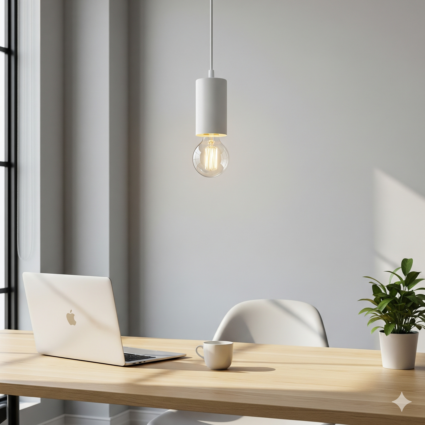 Artefacto Colgante Decorativo NEVADA - BLANCO: La Solución de Iluminación para tu Oficina Moderna