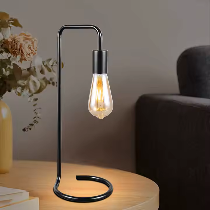 Portátil de Mesa Barral Círculo Negro 1xE27 420mm