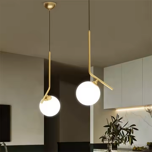 Colgante Metal/Vidrio Opal