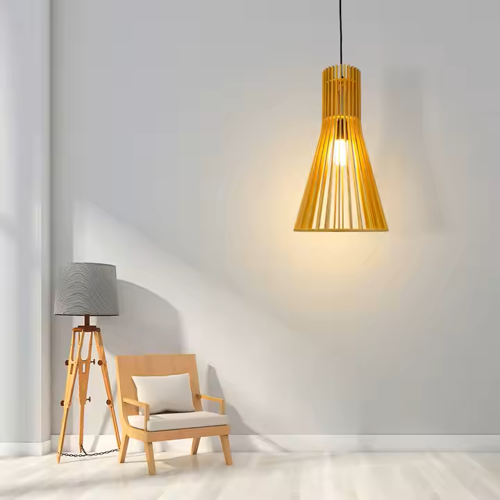 Colgante Madera "Varillas" 25cm