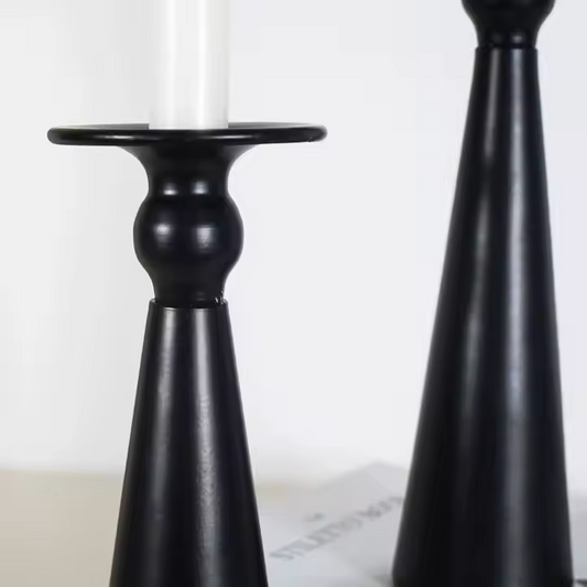 CANDELABRO METAL NEGRO 9X 20 CMS