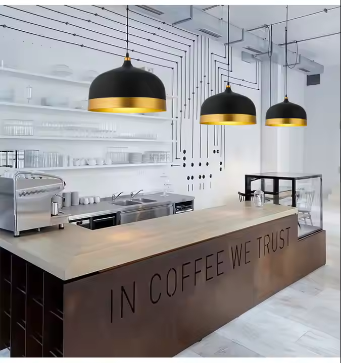 Colgante Campana Metal Negro/Dorado