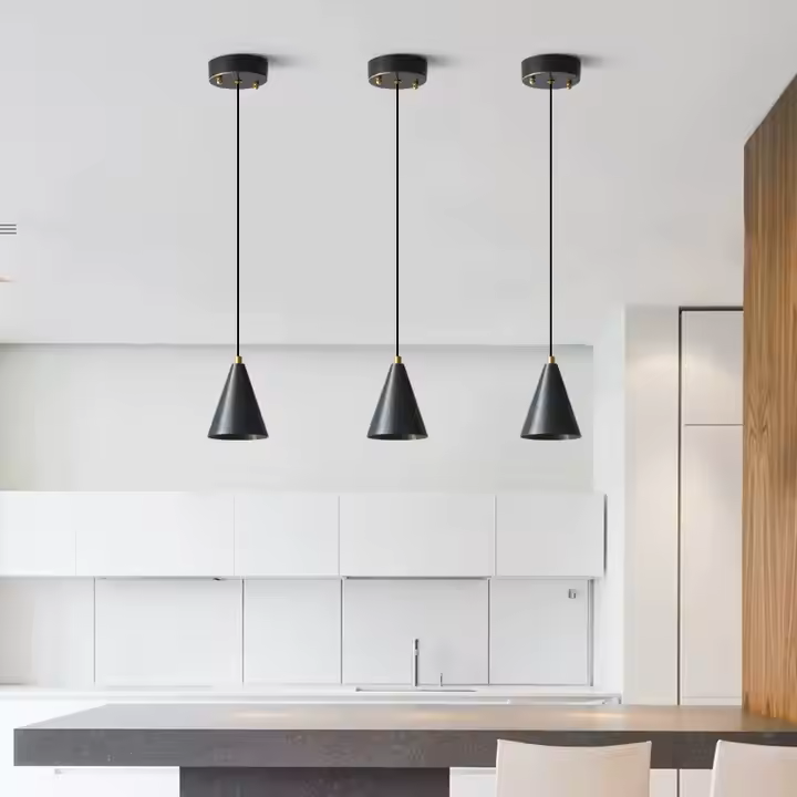 Colgante Tipo Campana Metal Negro