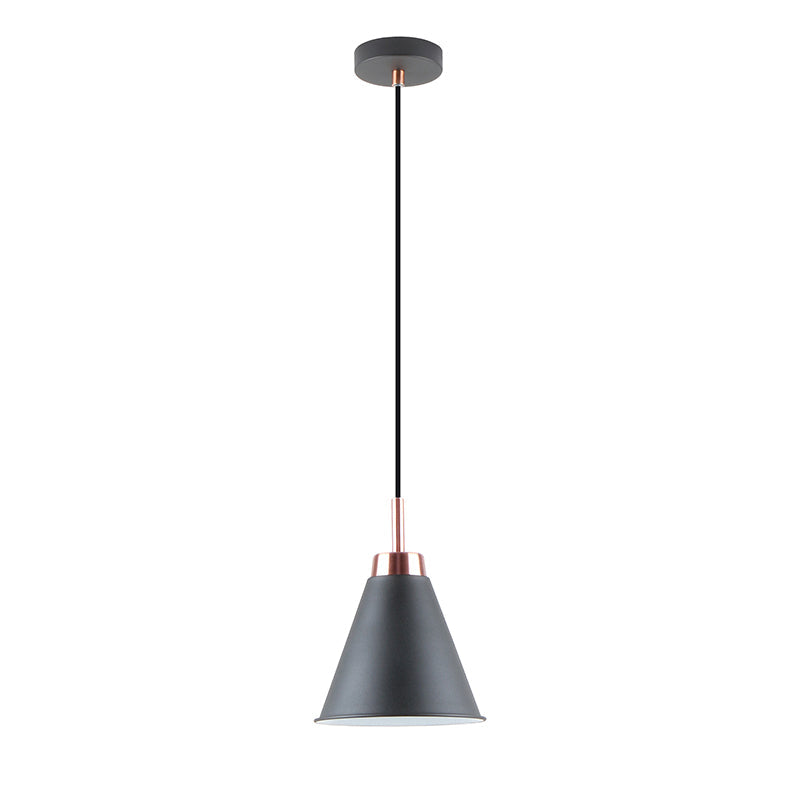 1 COLGANTE TIPO CAMPANA METAL NEGRO E27 D180 WP210711YADI