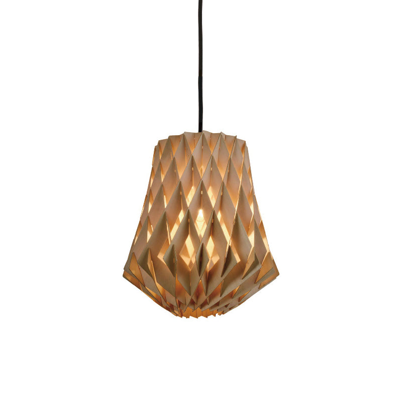 1 COLGANTE MADERA "VARILLAS" E27 Ø340MM ALTURA 370MM YYADI