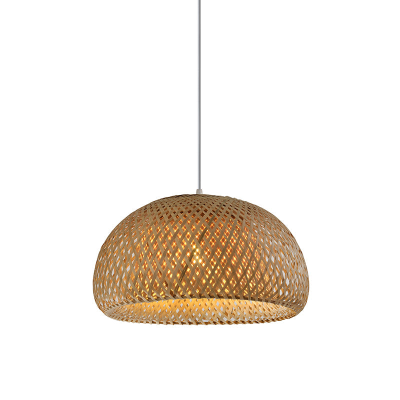 1 COLGANTE CAMPANA BAMBU E27 Ø365MM ALTURA 195MM WPYADI