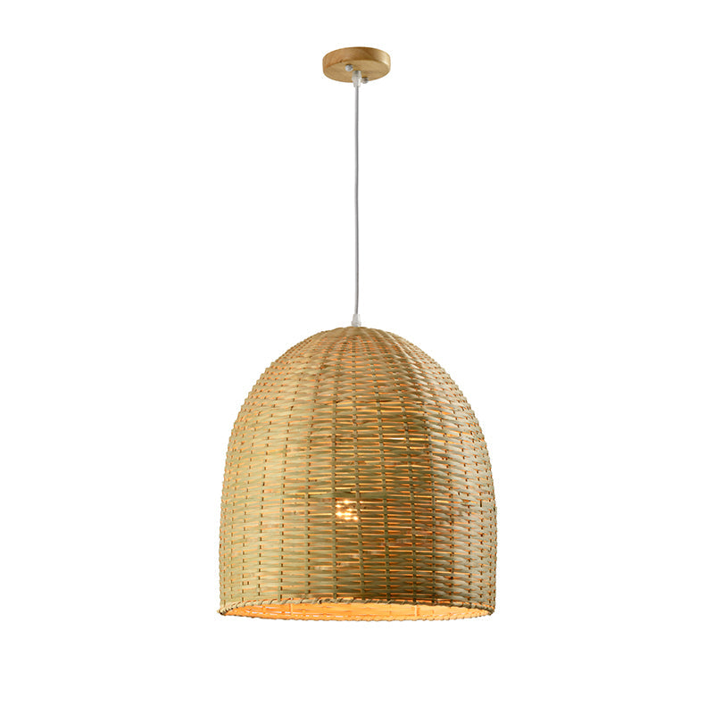 1 COLGANTE CAMPANA BAMBU E27 Ø380MM ALTURA 405MM WPYADI