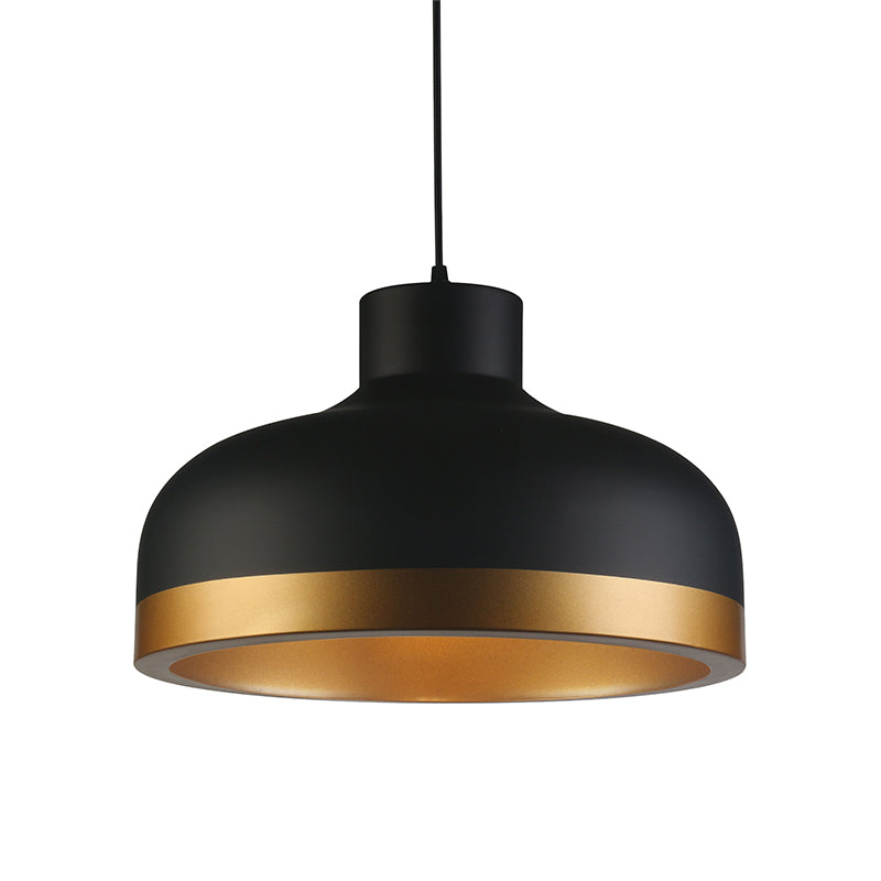 1 COLGANTE CAMPANA METAL NEGRO/DORADO E27 Ø420MM F9YADI CH