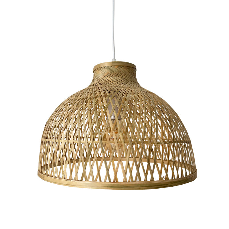 1 COLGANTE CAMPANA BAMBU 1XE27 Ø400MM F2211280 YADI