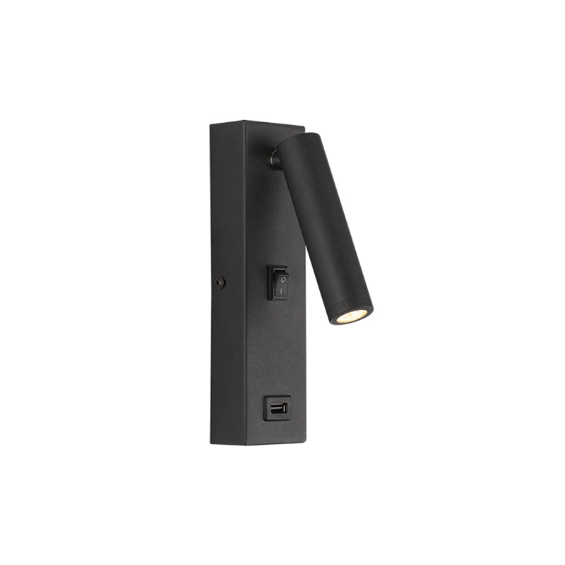 1 APLIQUE PARED LED NEGRO TIPO SPOT 3W 3000K C/PUERTO YADI