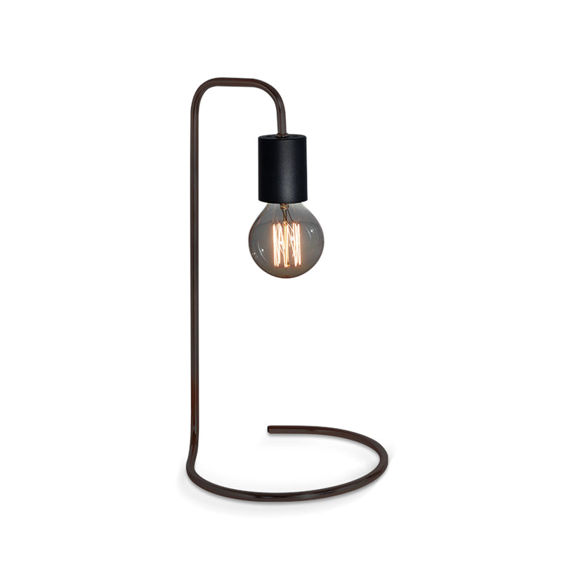 PORTATIL DE MESA BARRAL CIRCULO NEGRO 1XE27 420MM W