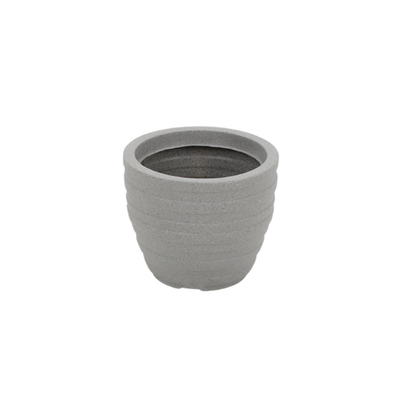 1 MACETA "INCA" Ø28 X 24CM. PIEDRA GRANITO