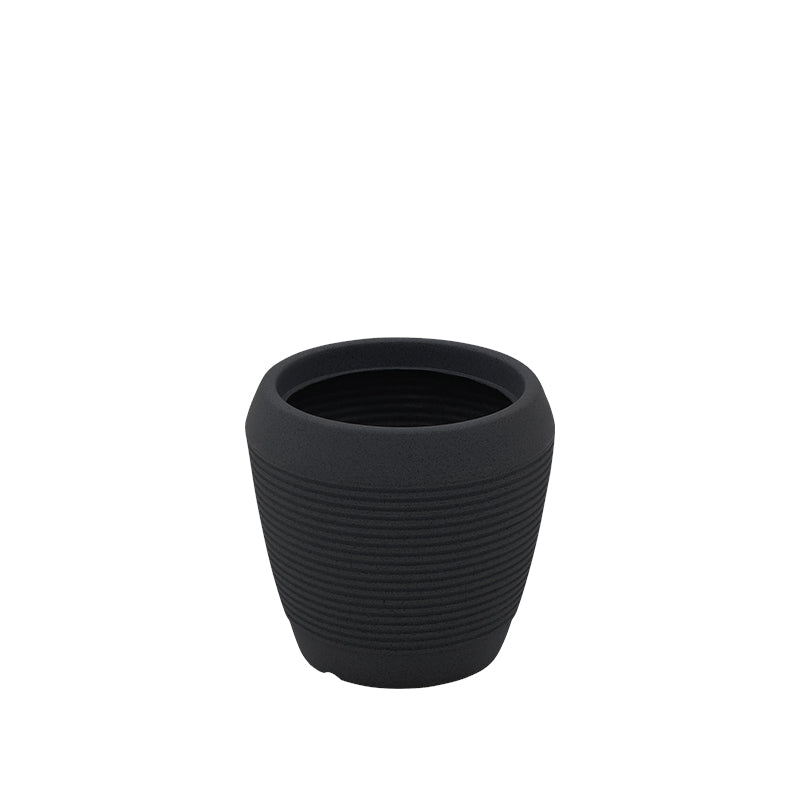 MACETA "EGIPCIO" Ø31 X 29CM. GRAFITO