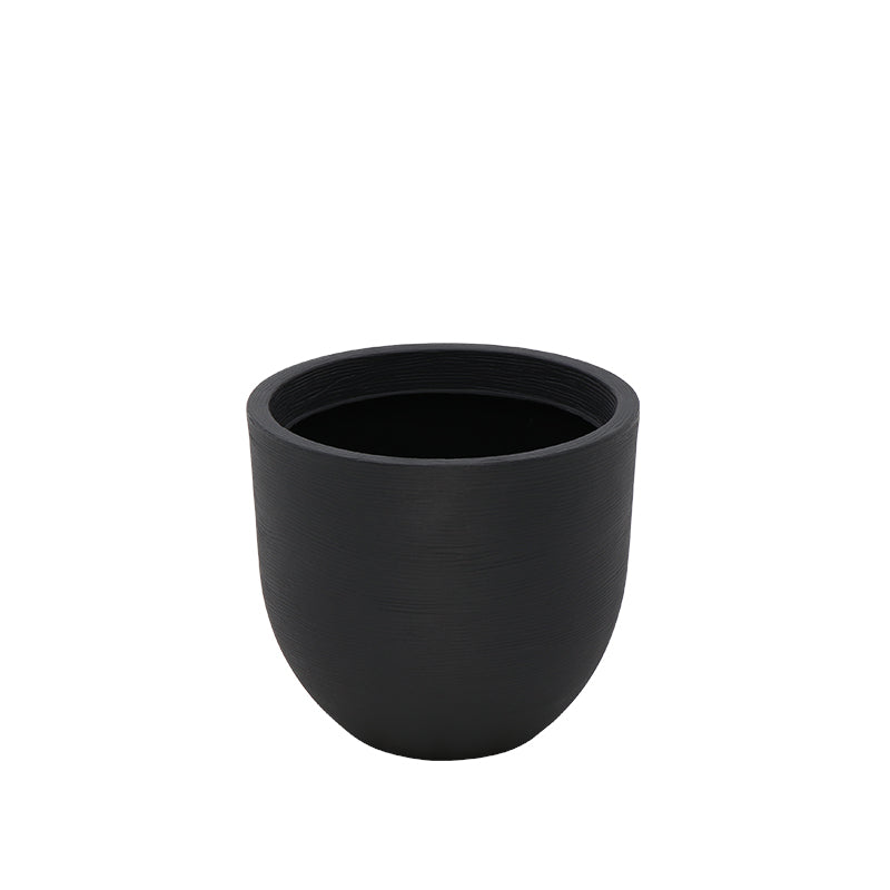 MACETA "LAOS" Ø42 X 38CM. GRAFITO