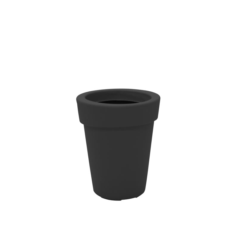 MACETA "GIPSY" Ø45 X 55CM. GRAFITO OSCURO