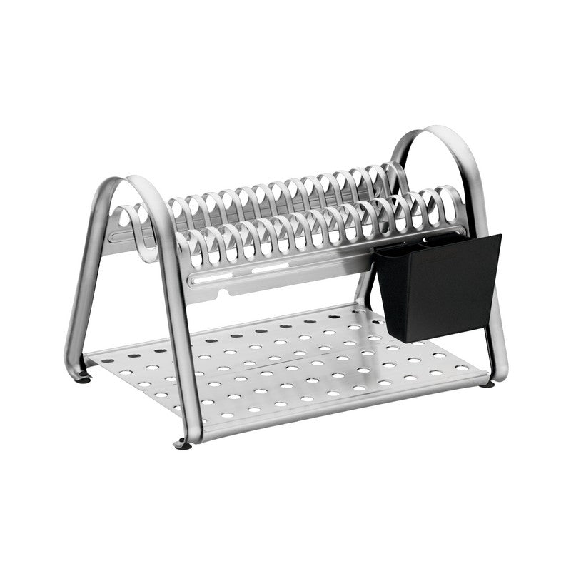 ESCURRIDOR PARA PLATOS CROMO/NEGRO "CICLO"