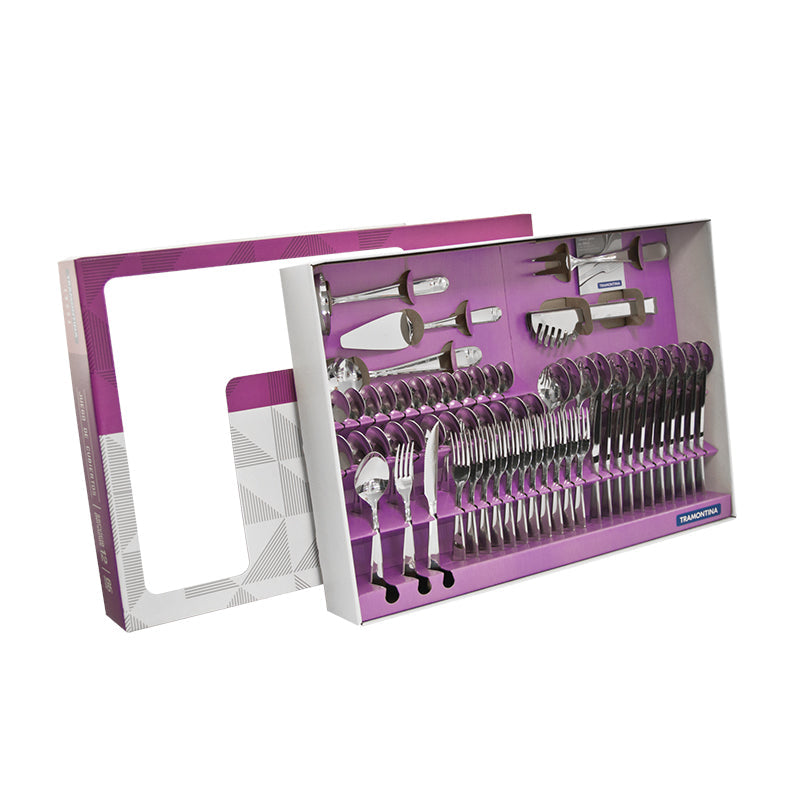 JUEGO DE CUBIERTOS INOX. 65 PIEZAS "ANGRA"