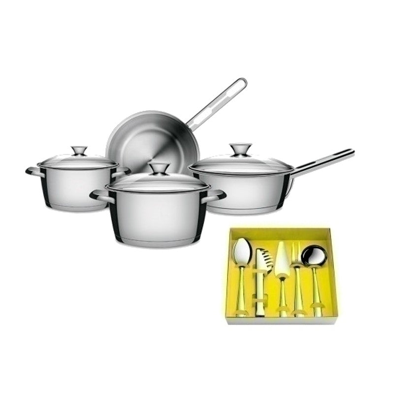 JUEGO OLLAS 4 PIEZAS + JUEGO UTENSILIOS "ALLEGRA"