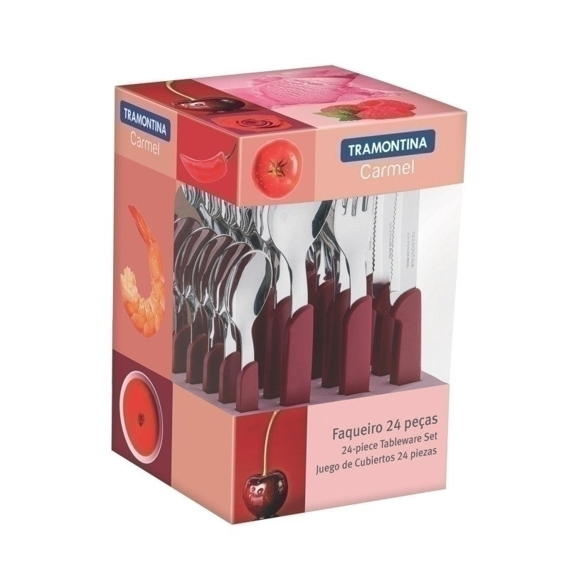 JUEGO CUBIERTOS BORDEAU 24 PIEZAS "CARMEL"