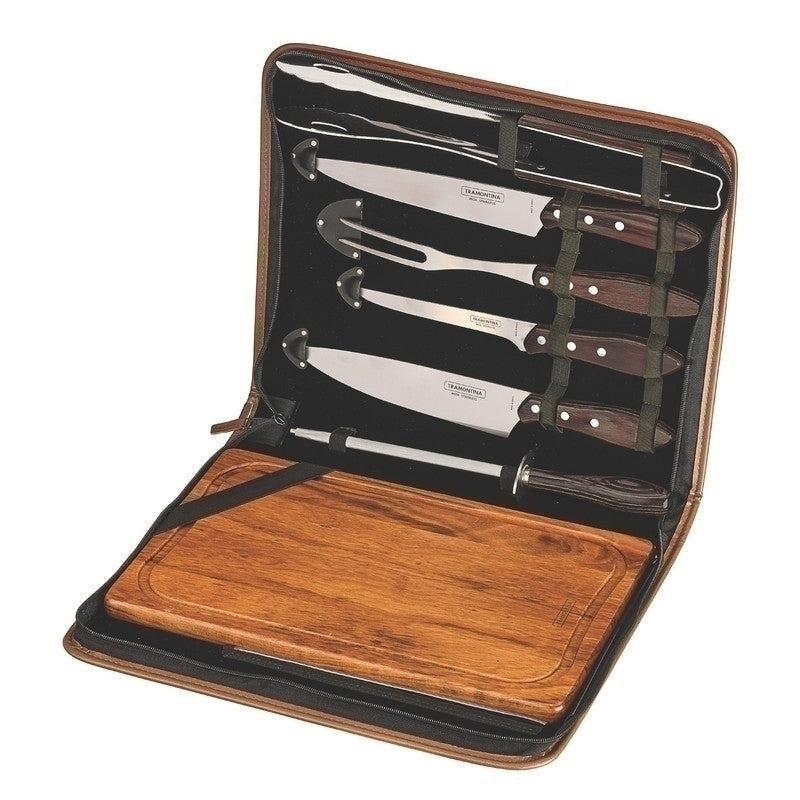 JUEGO PARA ASADO 8 PIEZAS EN ESTUCHE "CHURRASCO"