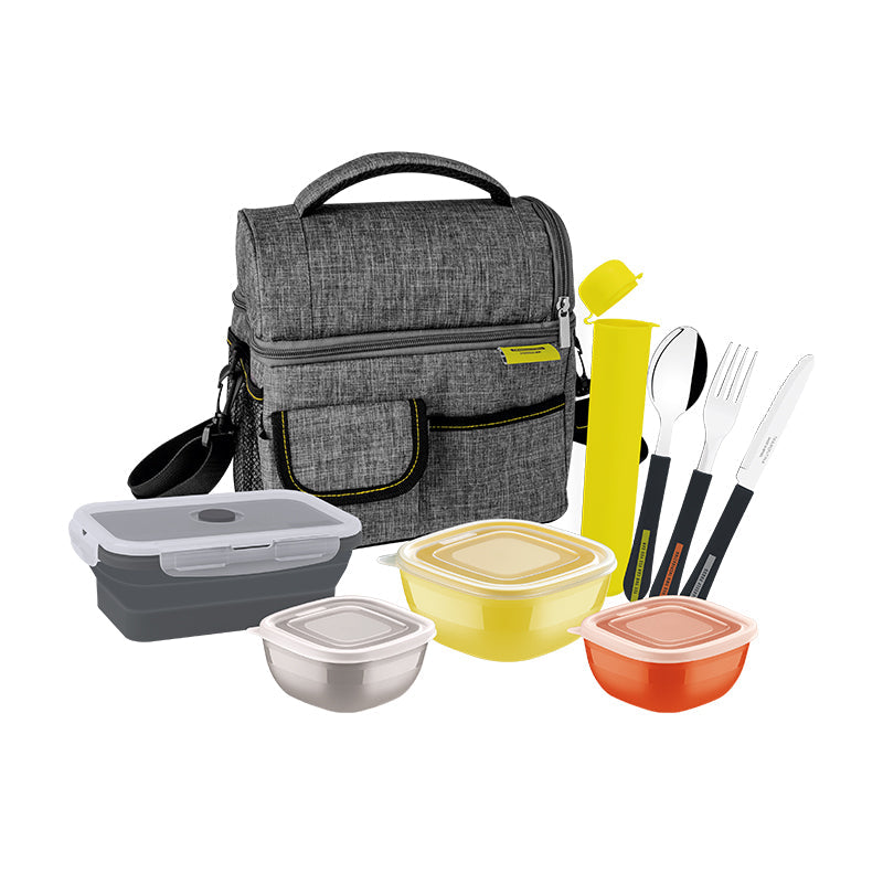 JUEGO LONCHERA TERMICA 9 PZAS "POWER UP"