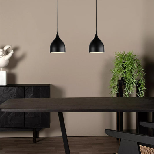 Lámpara Colgante Estilo Industrial – Negra