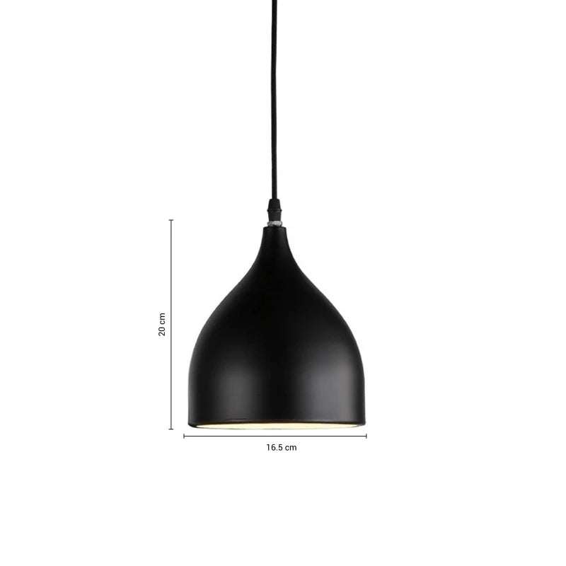 Lámpara Colgante Estilo Industrial – Negra