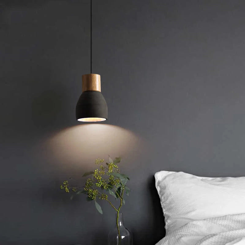 ARTEFACTO COLGANTE DECORATIVO CALIZA 3 NEGRO