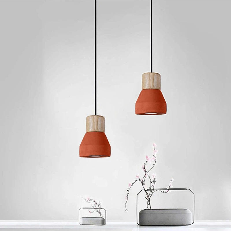 ARTEFACTO COLGANTE DECORATIVO CALIZA 4 ROJO