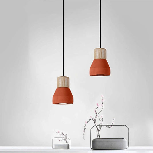 ARTEFACTO COLGANTE DECORATIVO CALIZA 4 ROJO