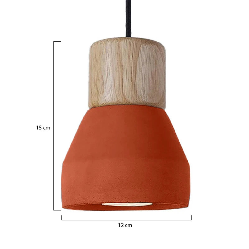 ARTEFACTO COLGANTE DECORATIVO CALIZA 4 ROJO