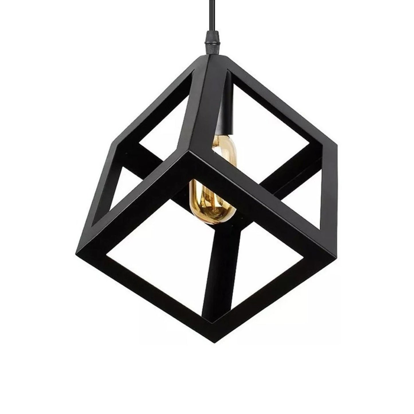 ARTEFACTO COLGANTE DECORATIVO CUBE 2 - NEGRO