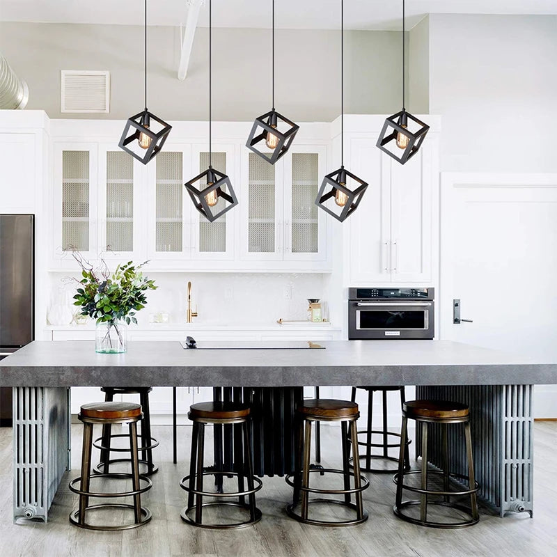 ARTEFACTO COLGANTE DECORATIVO CUBE 2 - NEGRO