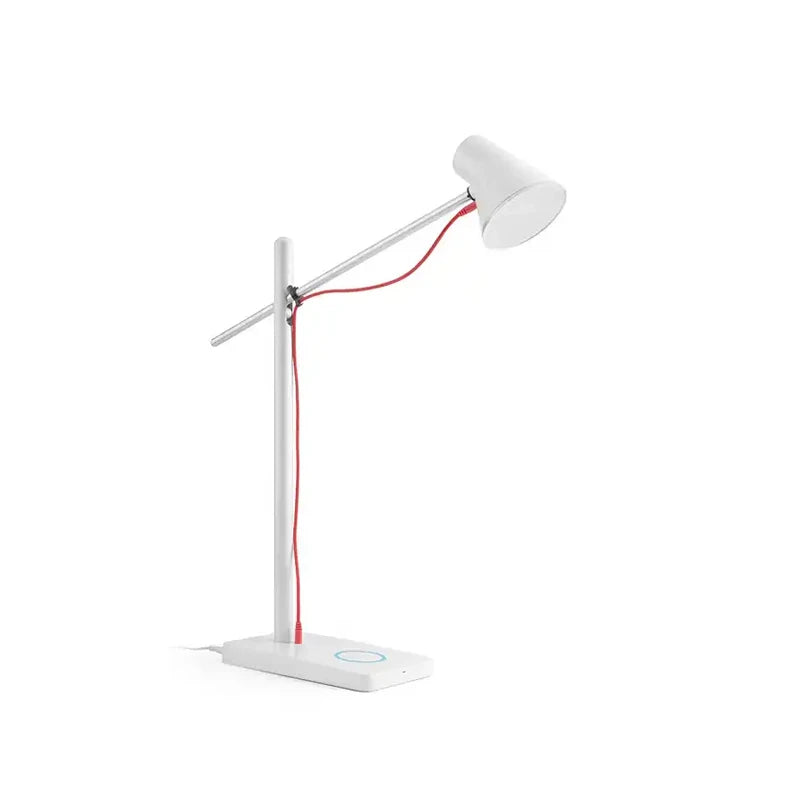 Lámpara de mesa decorativa Quebec en color blanco