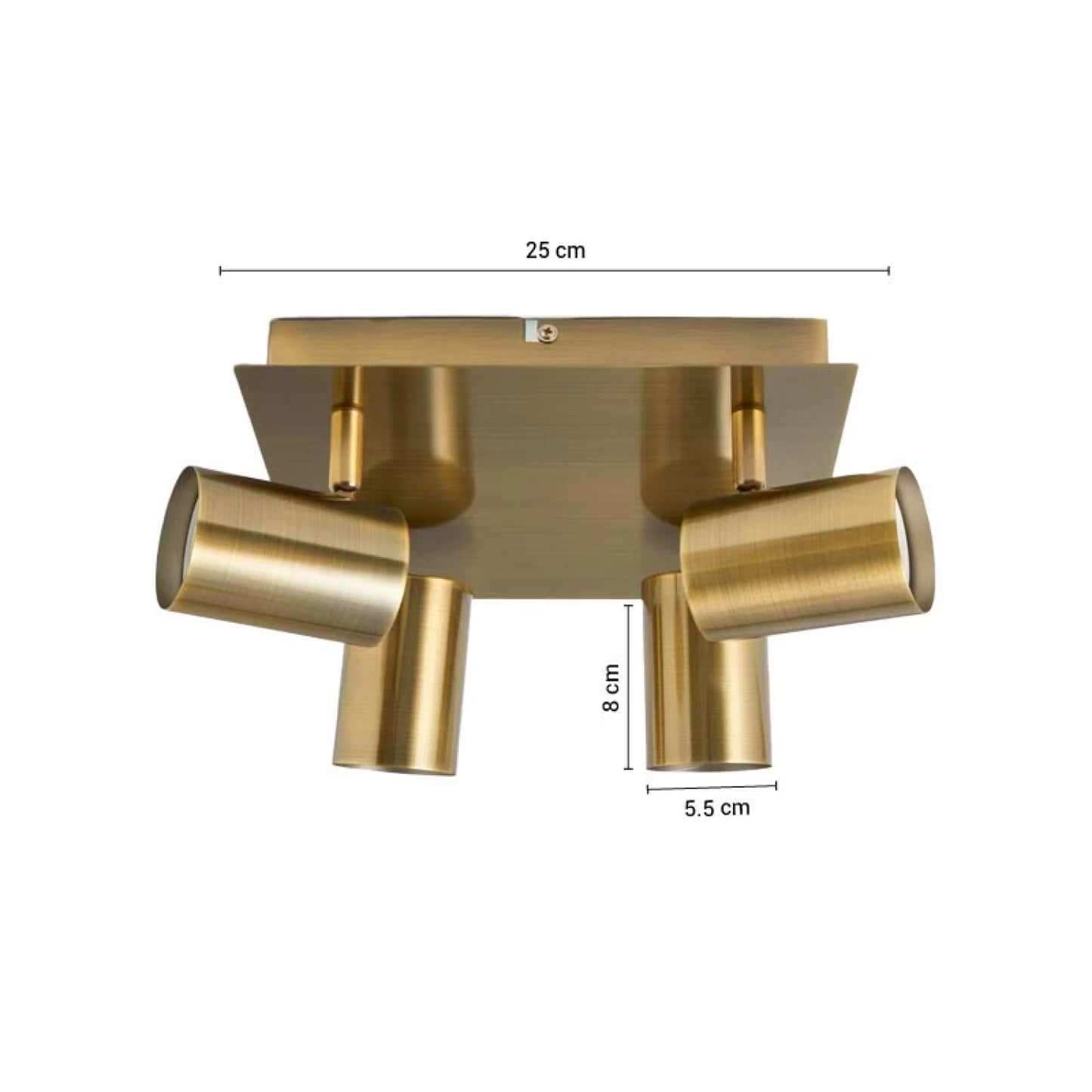 ARTEFACTO LETICIA ADOSAR SQUARE ORIENTABLE (X4) - BRASS