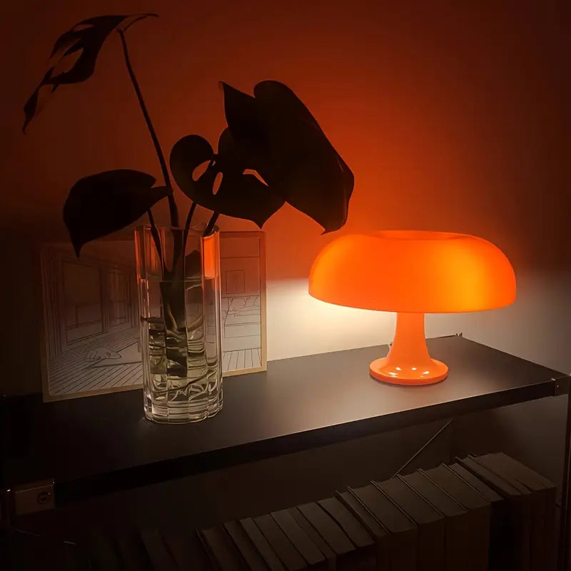 LÁMPARA HONGUITO DECORATIVA DE MESA NAVONE - NARANJA