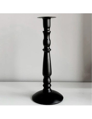 CANDELABRO METAL NEGRO 29 CMS
