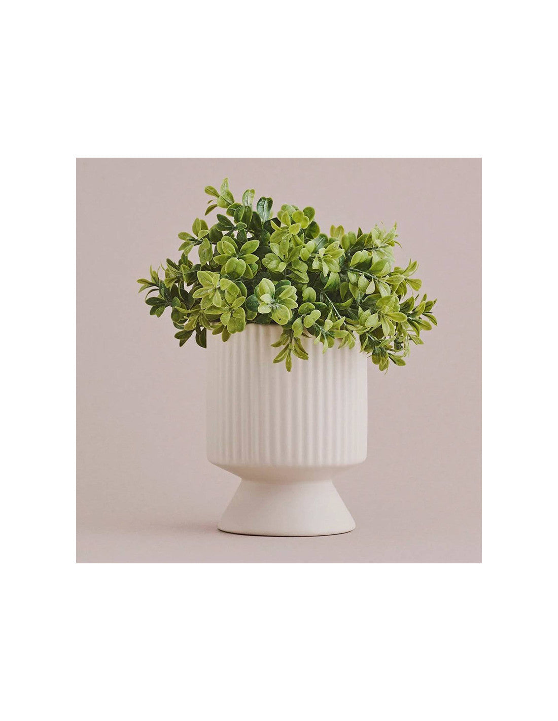 FLORERO CERAMICA RUST 14X14X18 LINEAS