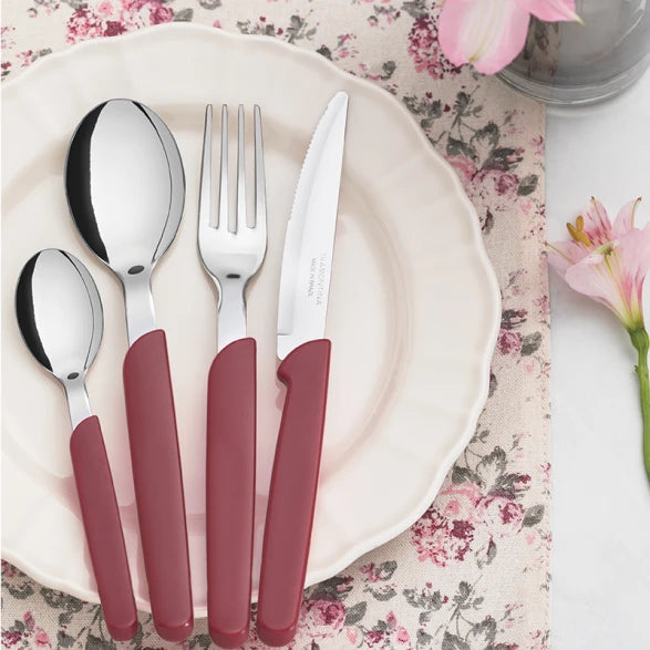 JUEGO CUBIERTOS BORDEAU 24 PIEZAS "CARMEL"