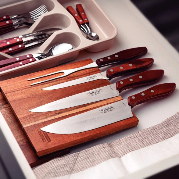 JUEGO PARA ASADO 5 PIEZAS, SOPORTE MAGNETICO