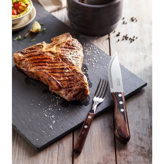 JUEGO JUMBO OSCURO P/ ASADO 12 PZAS "CHURRASCO"