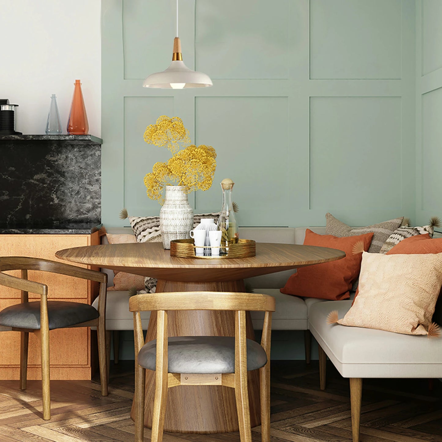 ARTEFACTO COLGANTE DECORATIVO MELBOURNE 35CM - BLANCO